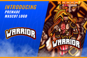 Warrior Killer Hunter Mascot Esport