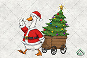 Christmas Goose Funny Christmas Tree, an Illustration by Craft Nest (Thumbnail 1 of 6)