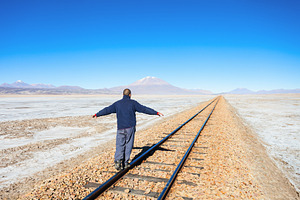 Old railway, Bolivia, a Photo by saiko3p
