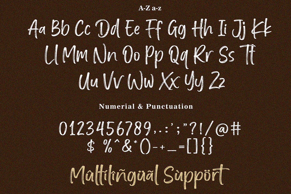 Handicate - Handwritten Brush Font, a Script Font by Subectype Studio (Photo 9 of 9)