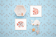 Sea rabbits naive watercolor clipart, an Animal Illustration by UlitkaStudio (Thumbnail 5 of 9)