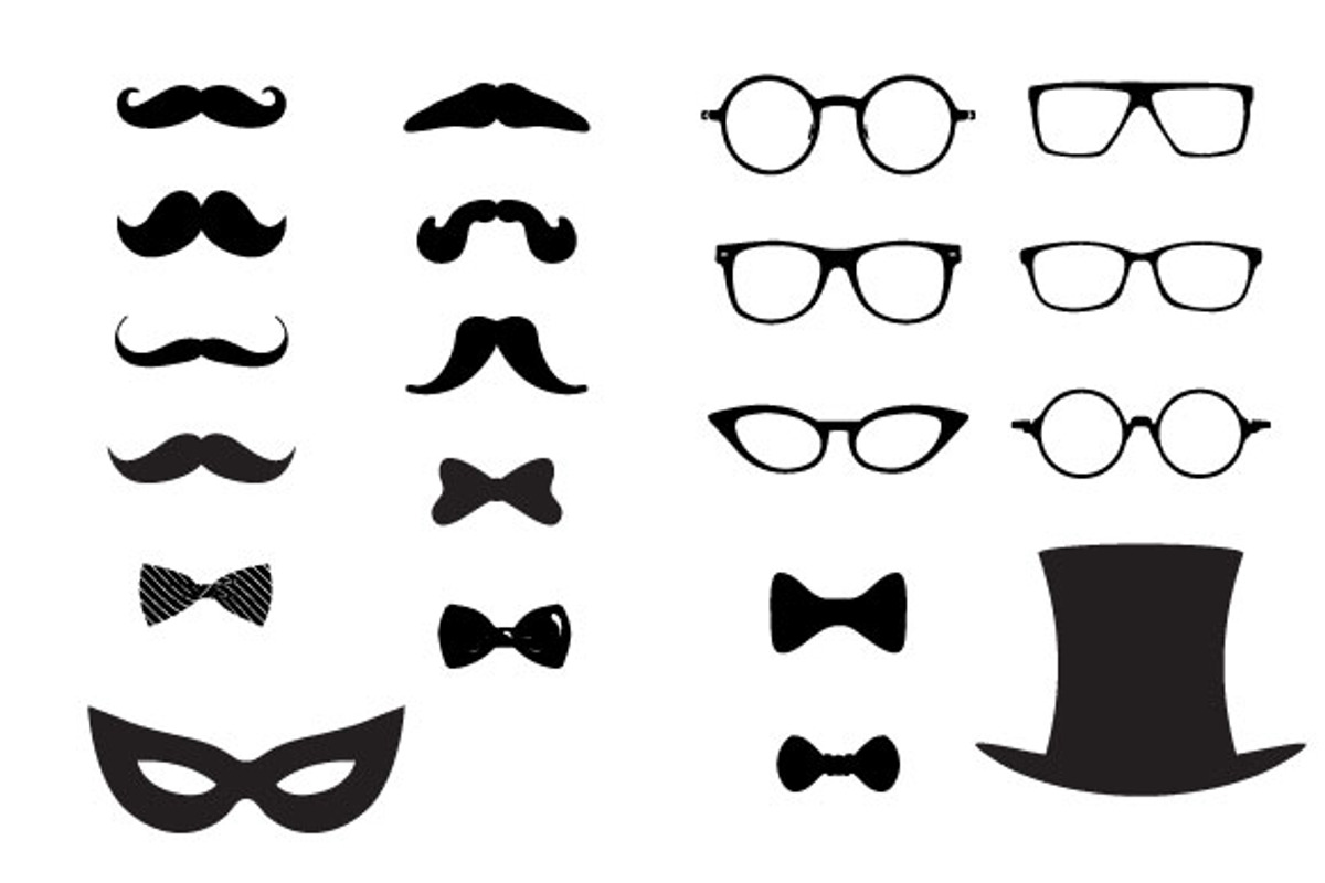 Party Accessorize-moustache,glasses, an Illustration by Design Shop (Photo 3 of 4)
