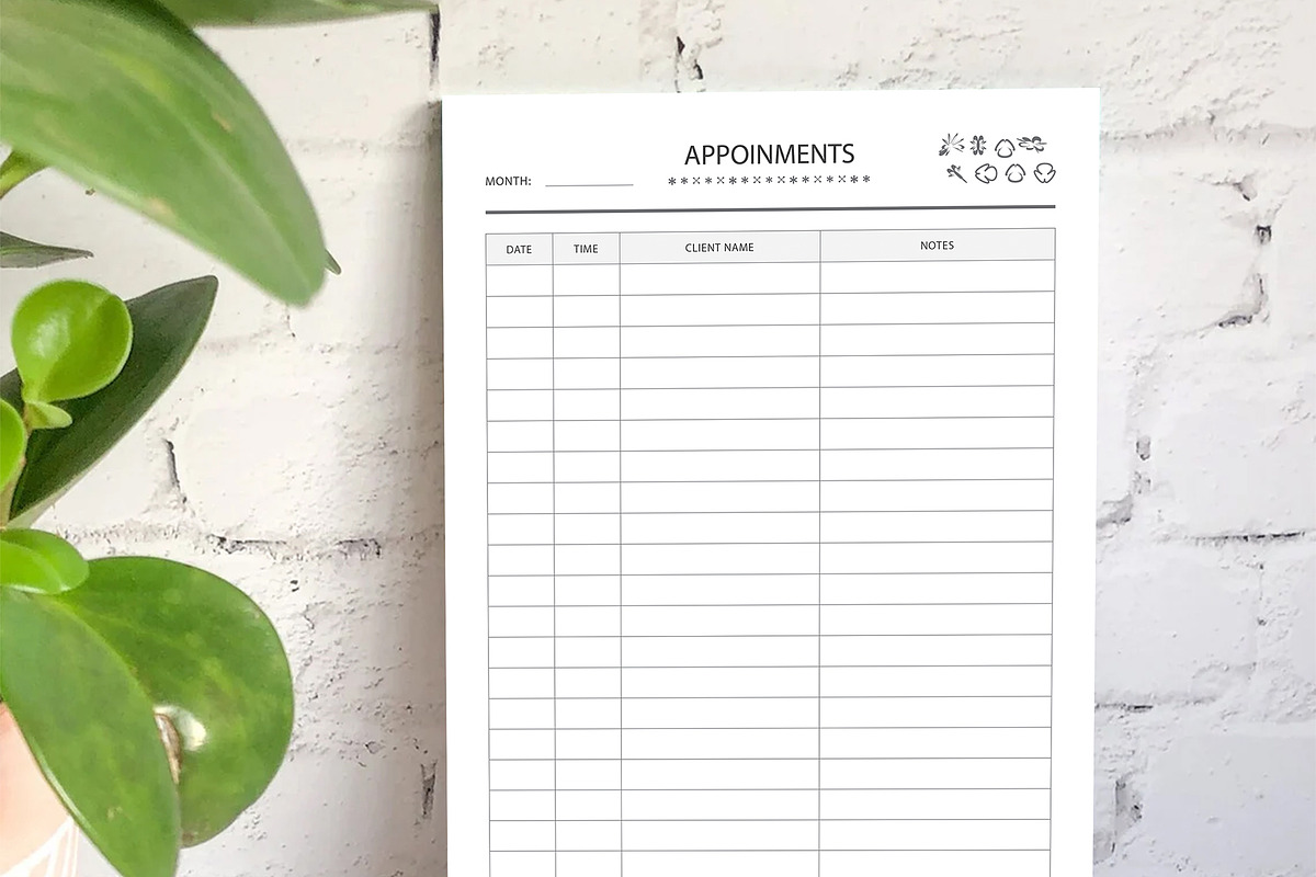 Canva Appointments, a Stationery Template by DesignDevisers (Photo 2 of 10)
