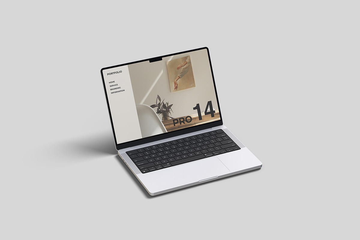 MacBook Pro 14 Mockup, a Mac Mockup by graphicpages (Photo 9 of 15)