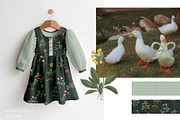 Cottage Garden. Floral & bows, a Pattern Graphic by PaperJamLab (Thumbnail 6 of 13)