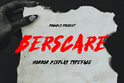 Berscare - Horror Font, a Handwritten Font by Dhabee (Thumbnail 1 of 10)