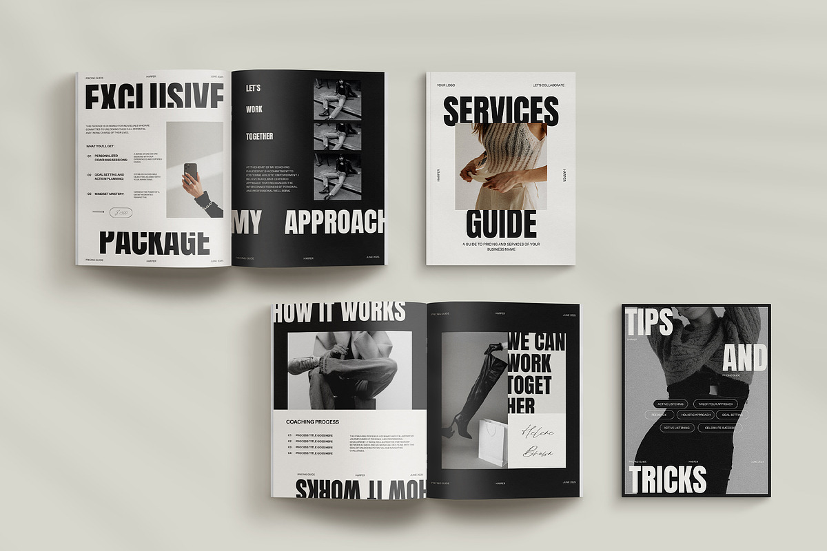 HARPER Services & Pricing Guide, a Marketing Template by Amaré Creative (Photo 3 of 9)