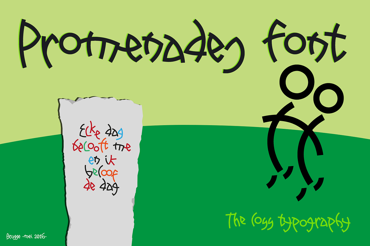 Promenades font
