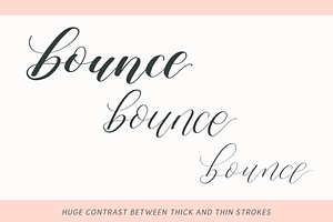 Bounce Lettering Procreate Brush