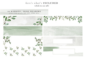 Greenery Web Blog Branding Kit