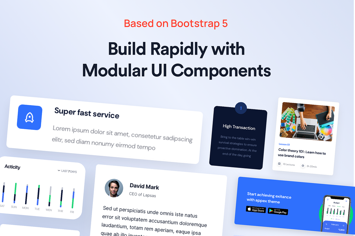 Appex - Bootstrap 5 Landing Template, a HTML Template by FinestDevs (Photo 3 of 9)
