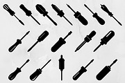 Screwdriver Silhouette SVG #2, a Work Illustration by newminddesign (Thumbnail 1 of 5)