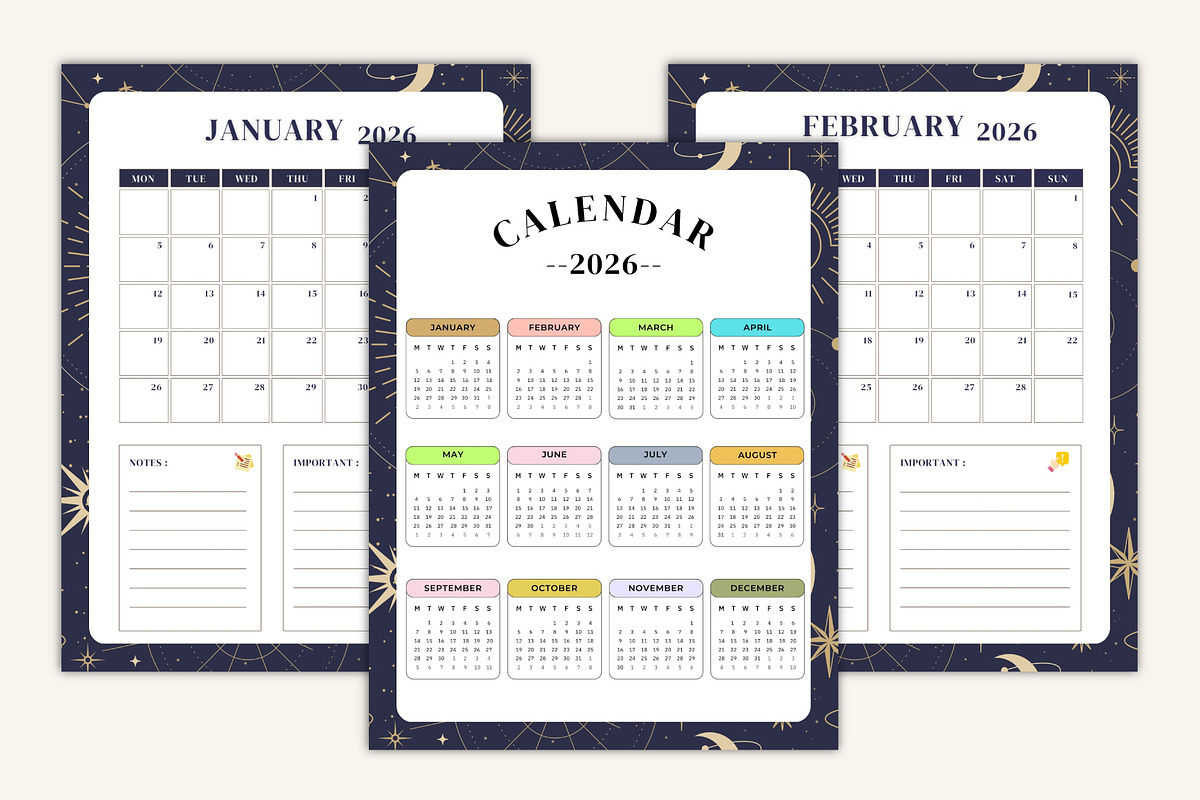 2026 Moon Ritual Journal, a Stationery Template by Designmela01 (Photo 5 of 10)