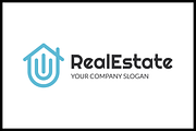 Real Estate Home Logo Template, a Branding & Logo Template by Pentaclay (Thumbnail 1 of 4)