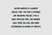 Quicro Marker Font, a Sans Serif Font by QR Design Studio (Thumbnail 4 of 6)