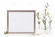 Silver styled frame isolated mockup, a Print Template by JustLikeMyDesktop (Thumbnail 3 of 3)