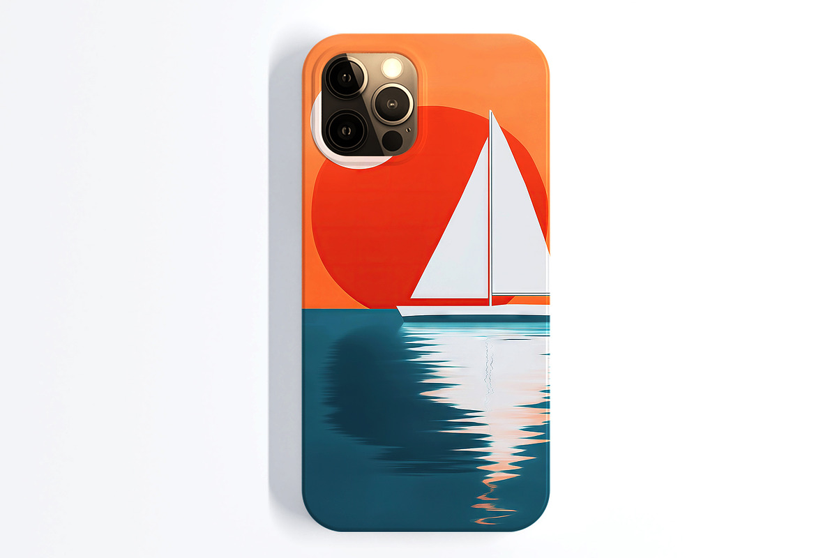 Sunset Sailboat Illustration, a Decorative Illustration by Housui Patterns (Photo 8 of 9)