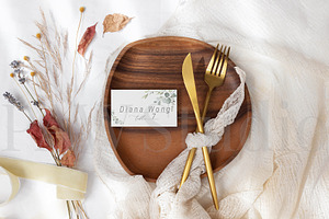 Autumn Card Mockup 3.5x2 Name Fall1