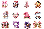 Kawaii Coquette Christmas Clipart, an Illustration by Designworld (Thumbnail 3 of 6)