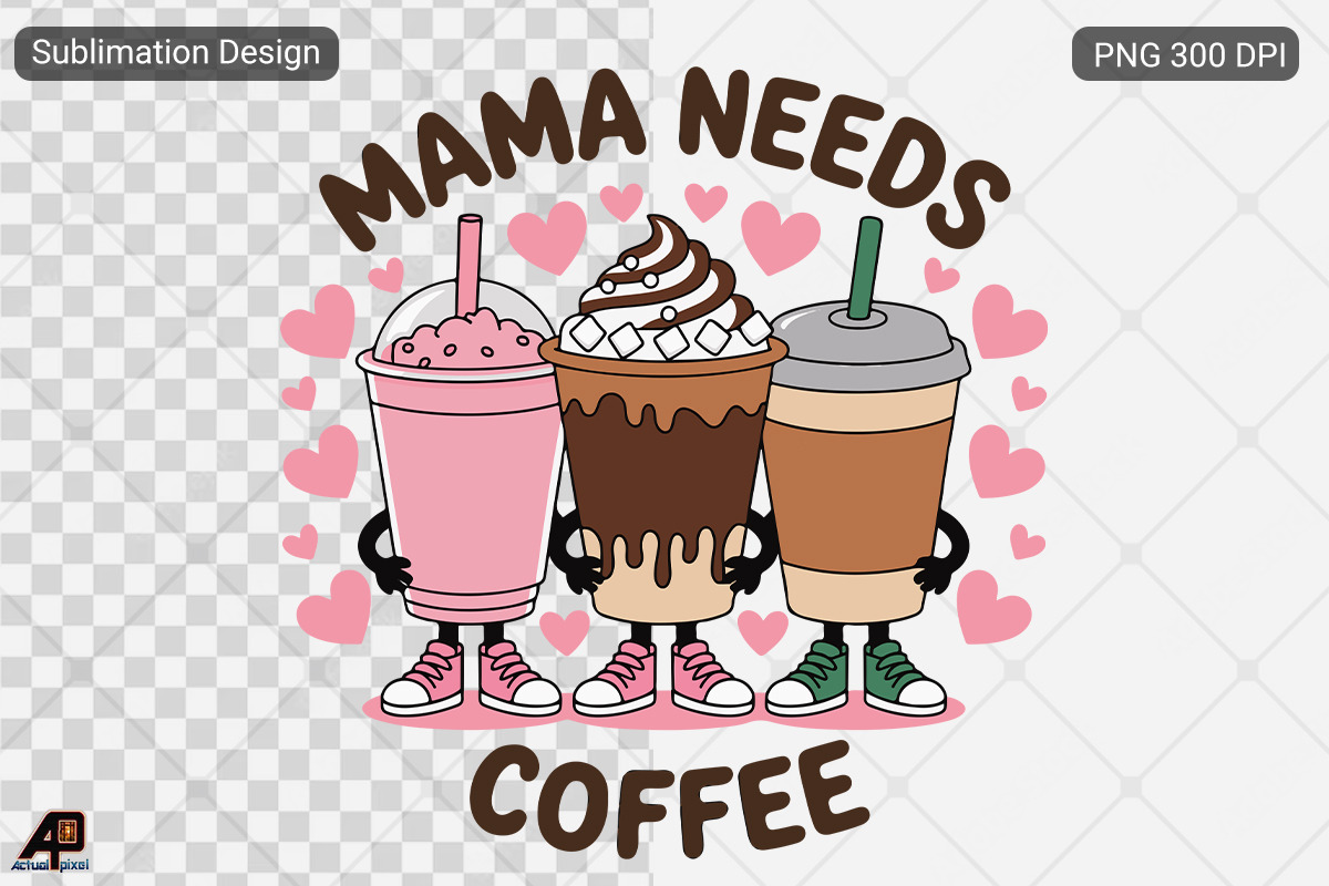 Mom Coffee SVG Sublimation Bundle, an Illustration by Actual Pixel (Photo 7 of 15)