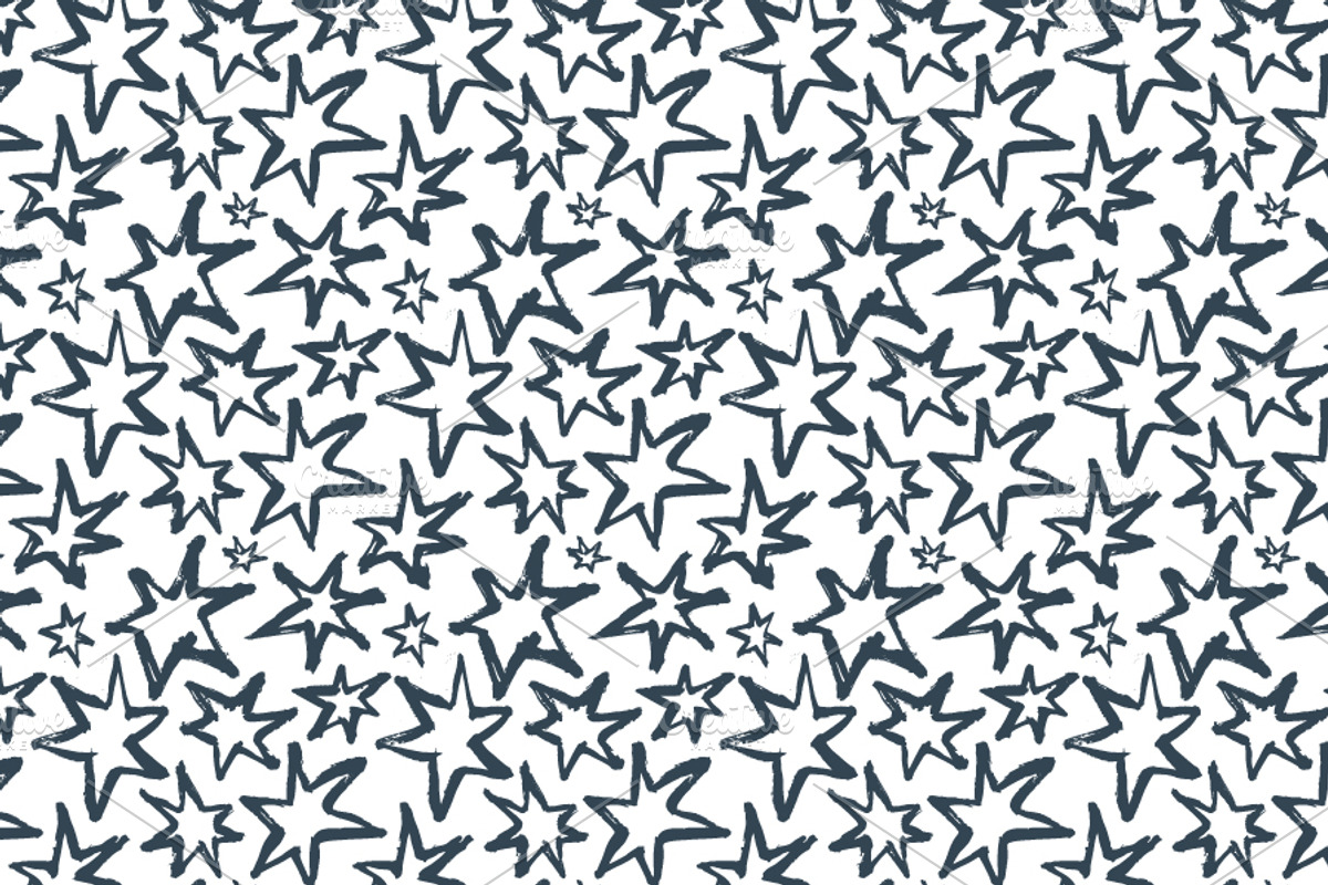 Hand-drawn Stars and Patterns preview 2