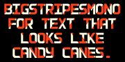 BigStripesMono, a Sans Serif Font by Ingrimayne Type (Thumbnail 2 of 7)