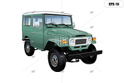 JDM 80's Classic SUV 4x4 Cruiser, an Illustration by MMG1designs (Thumbnail 1 of 4)