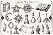 CASTLE STYLE vector graphic clip art, a Decorative Illustration by My Space Garden (Thumbnail 3 of 13)