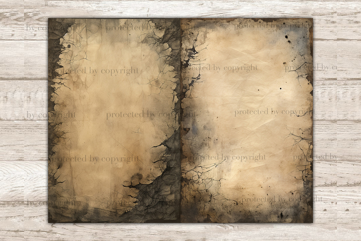 Gothic Frame Junk Journal Pages, a Decorative Illustration by GlamArtZhanna (Photo 7 of 10)