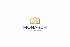 Monarch Logo Letter M and Crown, a Branding & Logo Template by Signatoro