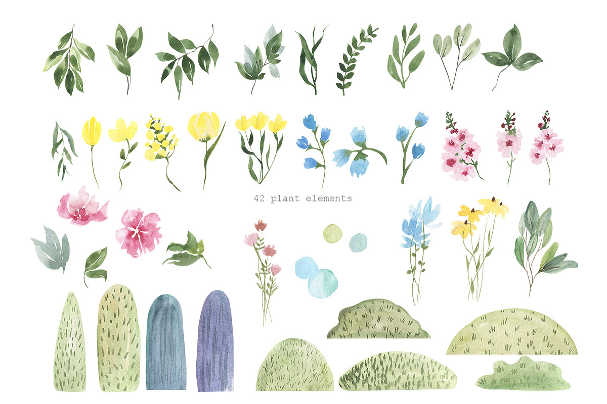 Easter Rabbit. Watercolor set, an Illustration by Love Watercolor Store (Photo 6 of 9)