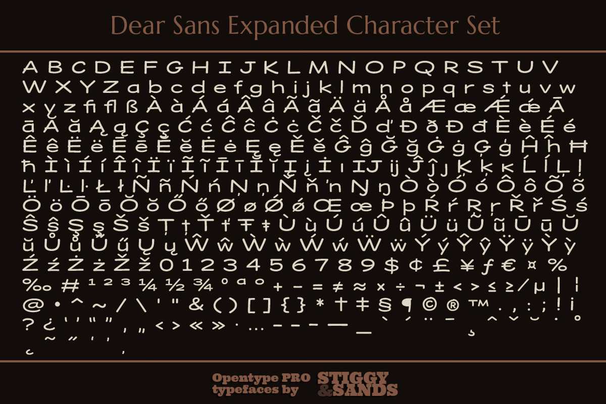 Dear Sans Wide Family preview 4