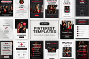 Fitness Gym Pinterest Pin Templates, a Social Media Template by DigiPax (Thumbnail 1 of 11)