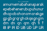 Glanzyo - Modern Stencil Font, a Font by RagamKata (Thumbnail 9 of 10)