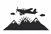Adventure Plane & Mountain Set, an Illustration by BIPLOB EXPERT (Thumbnail 8 of 9)