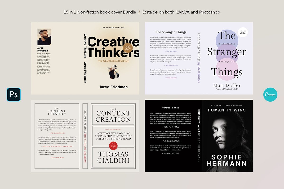 Non-fiction Book Cover Design BUNDLE, a Templates & Theme by September 5th (Photo 14 of 18)