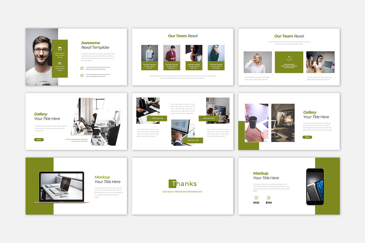 Rexal Business Google Slide Template, a Presentation Template by Fortyone (Photo 5 of 5)