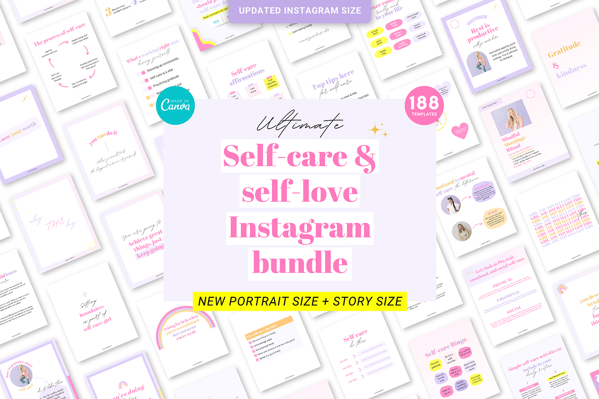 Mental health Canva template bundle, a Social Media Template by Cate Creates (Photo 7 of 11)
