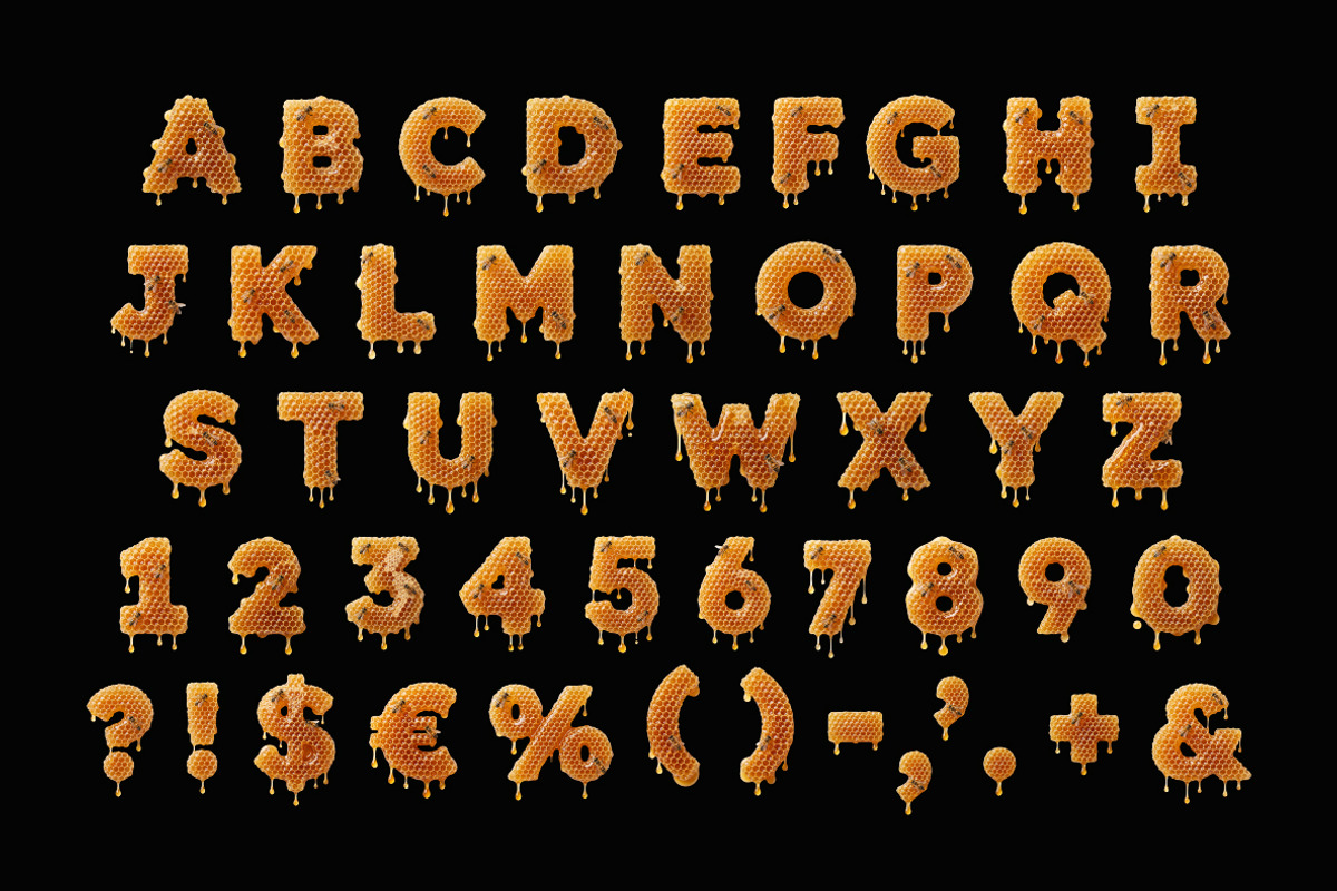 Honeycombs Font, a Sans Serif Font by Handmadefont (Photo 2 of 15)