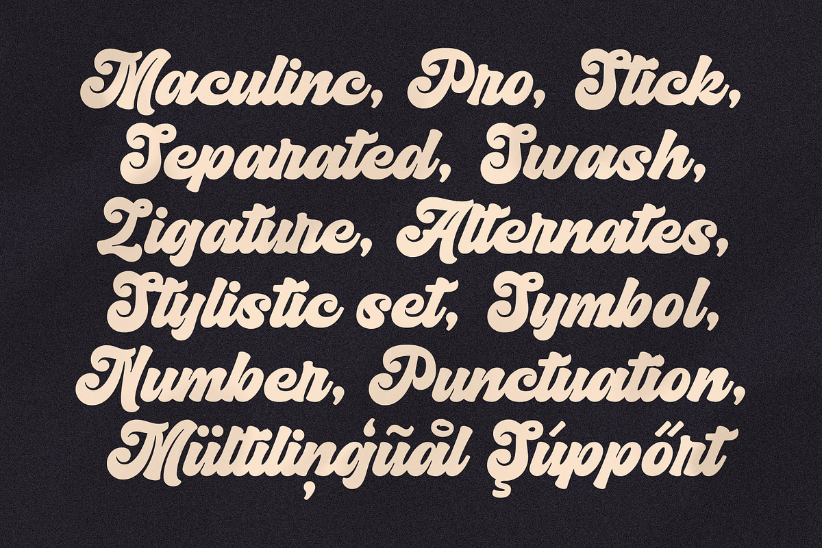 Maculinc | Script Fonts, a Script Font by Maculinc Type (Photo 4 of 10)