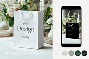7x10 Paper Gift Bag Mockup, a Packaging Mockup by Serenefeeling (Thumbnail 5 of 6)
