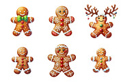 Christmas Gingerbread Man, an Illustration by Design Market (Thumbnail 4 of 5)