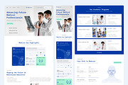 Medical School Website UI Figma, an UI Kit Template by peterdraw (Thumbnail 2 of 7)