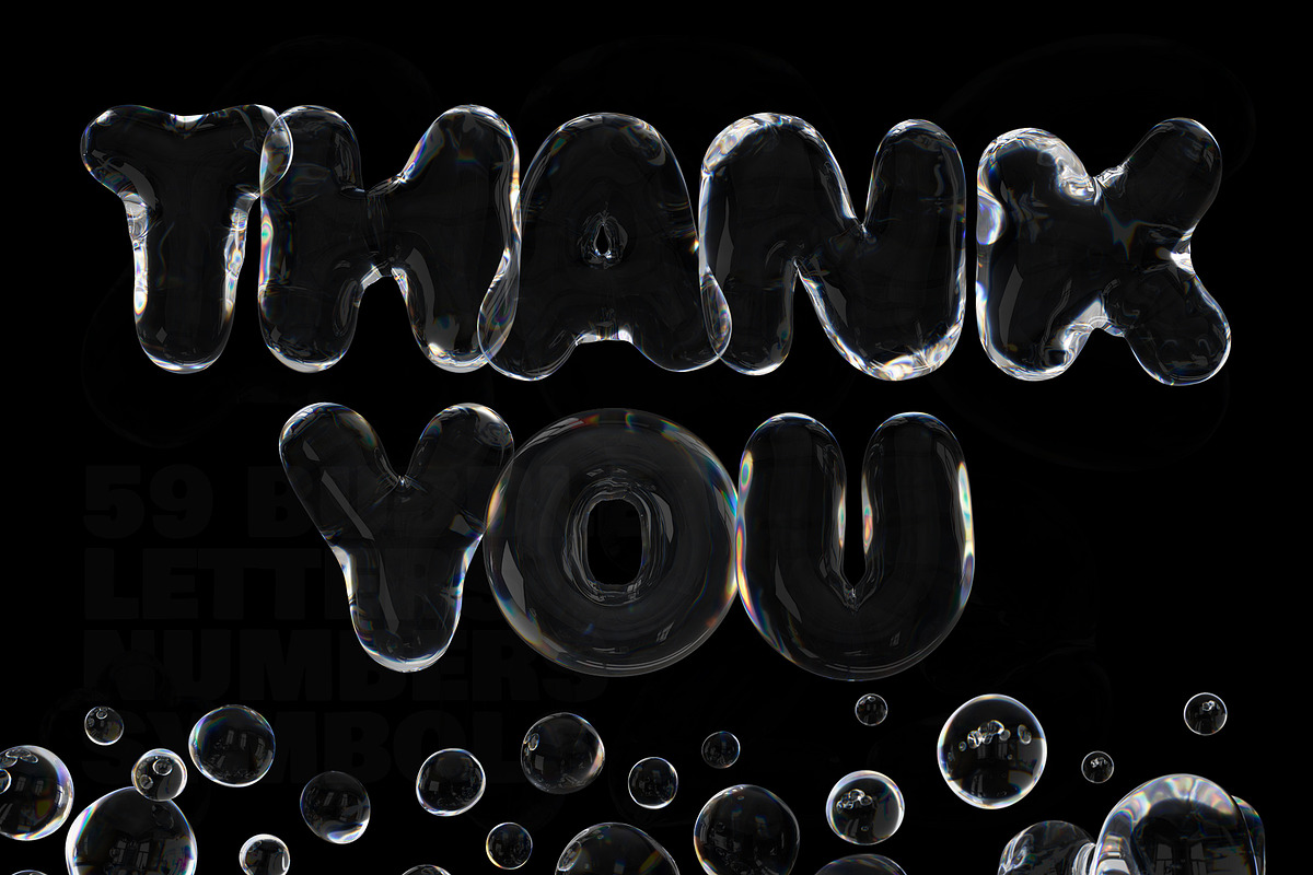 3D Soap Bubbles and Letters set, a Graphic by LarysaZabrotskaya (Photo 12 of 12)