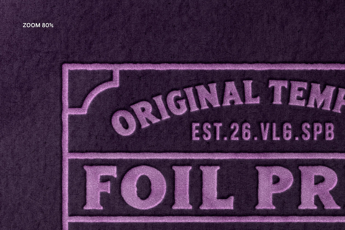 Foil Pressed Paper Template, a Layer Style Add-On by Design Squad (Photo 4 of 4)