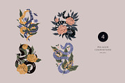 Modern snakes & Floral set., an Object Graphic by Alona Savchuk (Thumbnail 9 of 14)