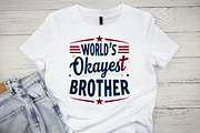 World’s Okayest Brother SVG, an Illustration by Awieee1 (Thumbnail 2 of 4)