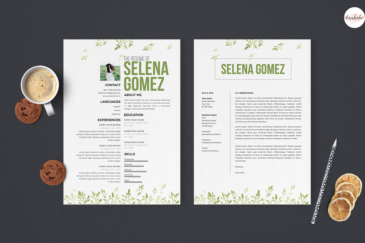 Mordern Resume Template, a Resume Template by Emaholic Template (Photo 2 of 4)