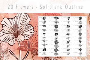 Floral Procreate Stamp Brushes 6