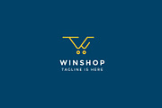 Shopping cart letter W logo, a Branding & Logo Template by Izalsye (Thumbnail 1 of 4)